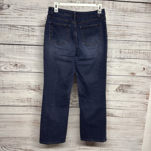 Coldwater Creek Dark Blue Denim Jeans Petite 6 - Picture 3 of 6